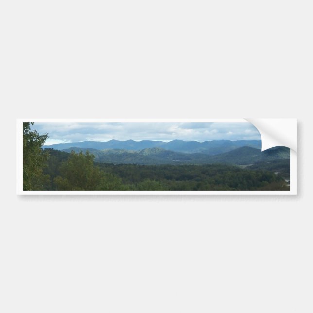 Blue Ridge Mountains - NC Bumper Sticker (Front)