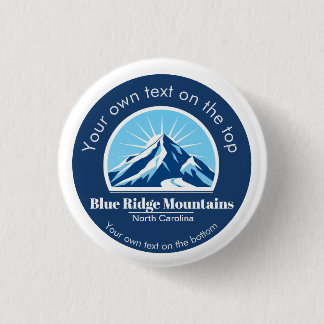 Blue Ridge Mountains NC ski resort souvenir 1 Inch Round Button