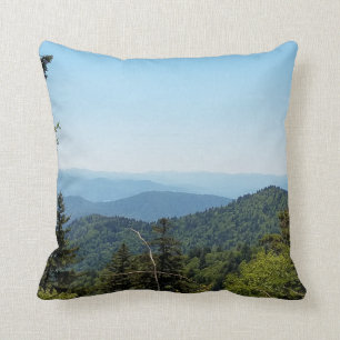 Blue Ridge Mountains near Cherokee, North Carolina Throw Pillow