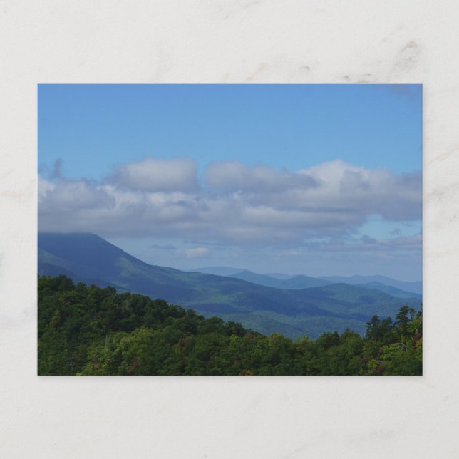 Blue Ridge Mountains of NC Postcard (Front)