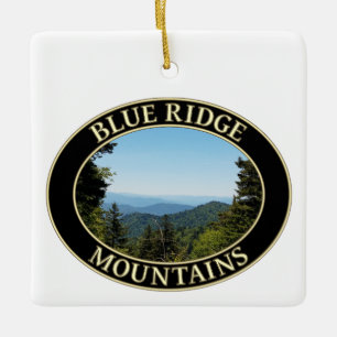Blue Ridge Mountains of North Carolina Ceramic Ornament