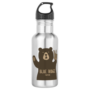 Blue Ridge Mountains Peace Bear 532 Ml Water Bottle
