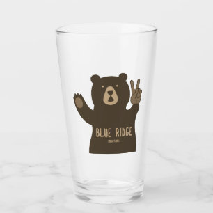 Blue Ridge Mountains Peace Bear Glass