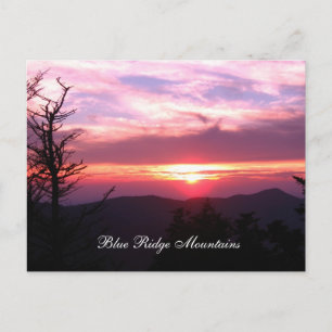blue ridge mountains postcard
