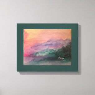 Blue Ridge Mountains Stretched Canvas Print