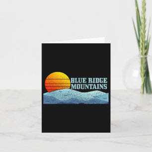 Blue Ridge Mountains Vintage Hiking Camping Gift Card