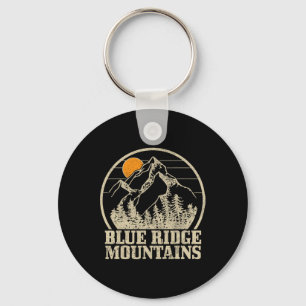Blue Ridge Mountains Vintage Mountains Usa America Keychain