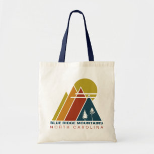 Blue Ridge Mountains Vintage Sunset Souvenir 60s Tote Bag