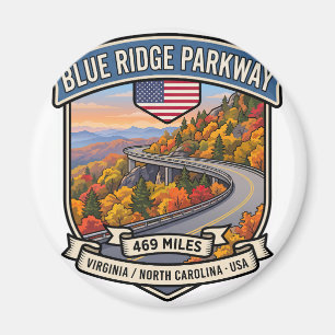 Blue Ridge Parkway Appalachian Scenic Road Magnet