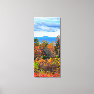 Blue Ridge Parkway Fall Overlook of Pilot Mountain Canvas Print
