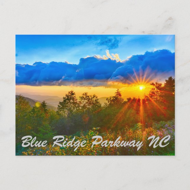 Blue Ridge Parkway NC Postcard (Front)