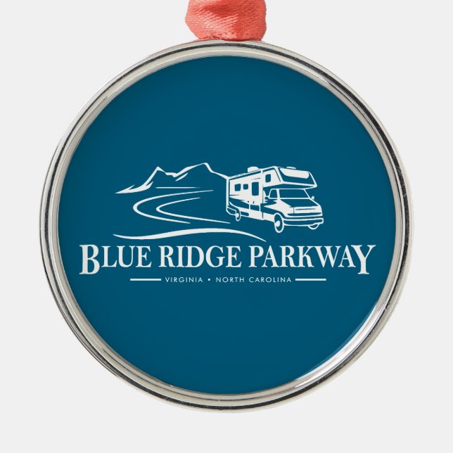 Blue Ridge Parkway Recreational Vehicle Metal Ornament (Front)