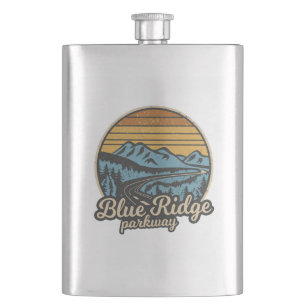 Blue Ridge Parkway Retro Hip Flask