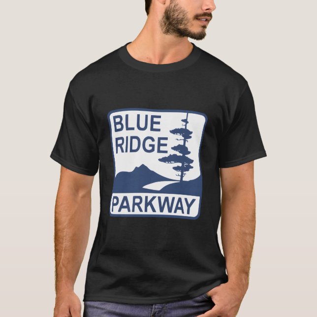 Blue Ridge Parkway Road Sign T-Shirt (Front)