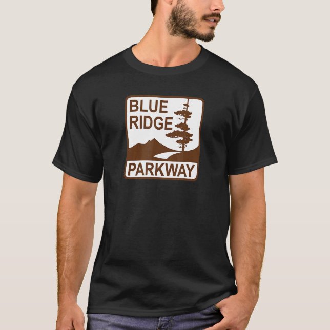 Blue Ridge Parkway Road Sign T-Shirt (Front)
