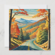 Blue Ridge Parkway Scenic Autumn Mountains 