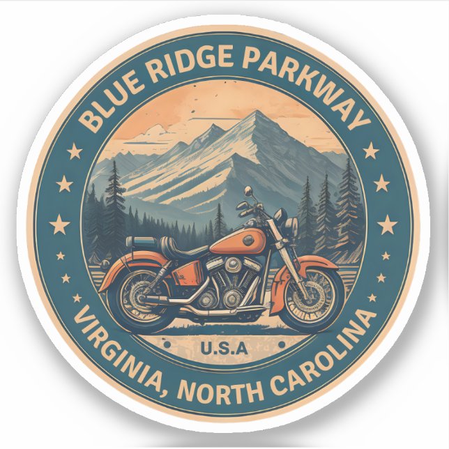 Blue Ridge Parkway Scenic Byway motorcycle trip (Front)