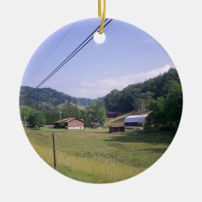 Blue Ridge Parkway Scenic Route Ceramic Ornament (Front)