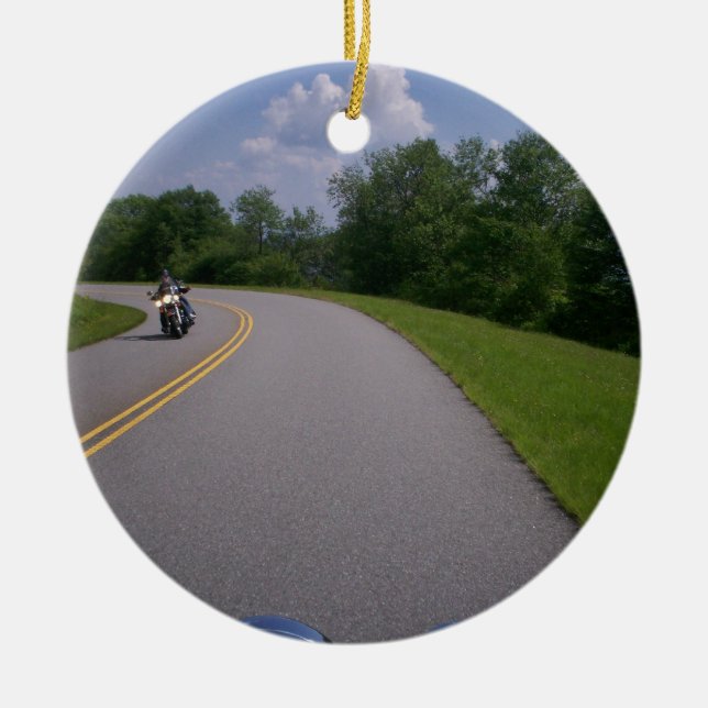 Blue Ridge Parkway Scenic Route Ceramic Ornament (Front)