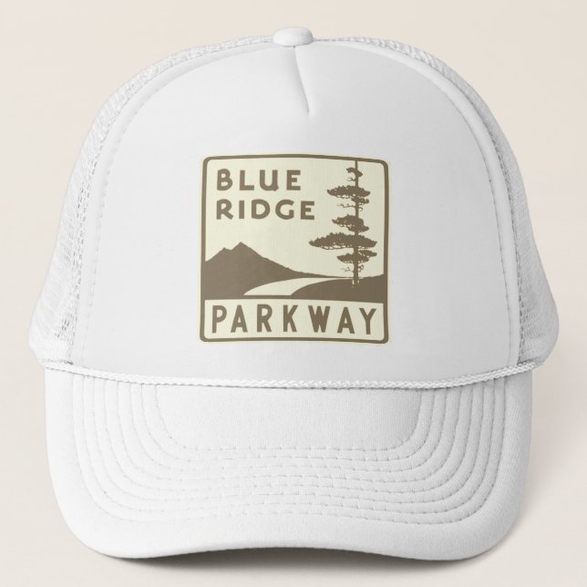 Blue Ridge Parkway shield Trucker Hat (Front)