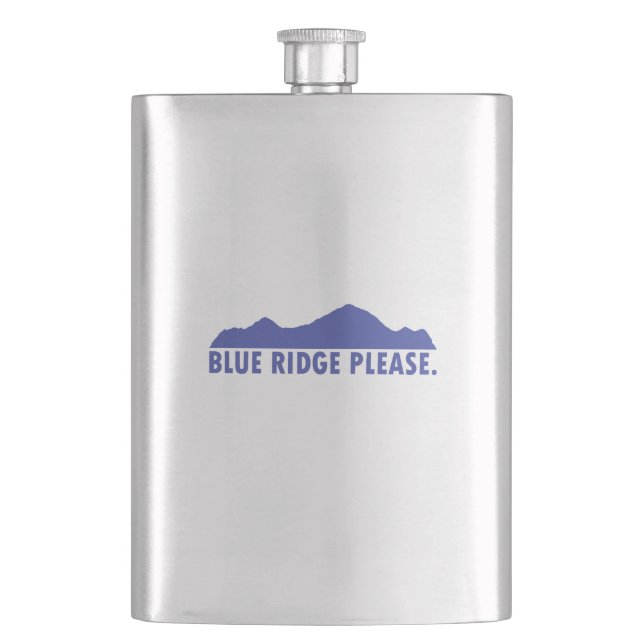 Blue Ridge Please Hip Flask (Front)