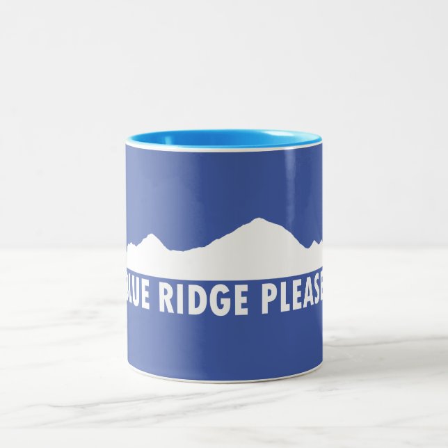 Blue Ridge Please Two-Tone Coffee Mug (Center)