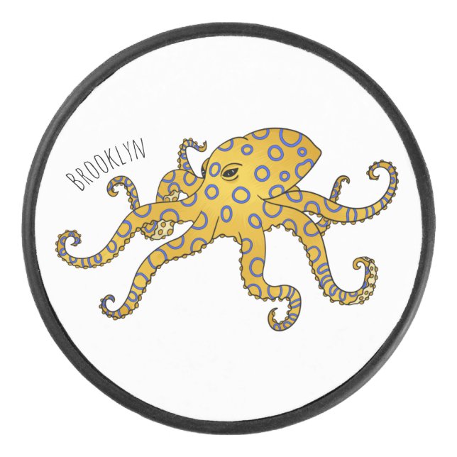 Blue-ringed octopus cartoon illustration (Devant)