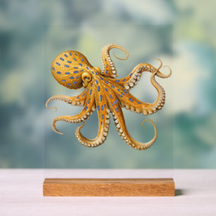 Blue-Ringed Octopus Desk Sign Sign