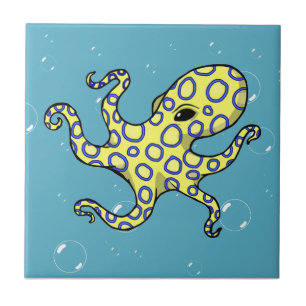 Blue Ringed Octopus Tile