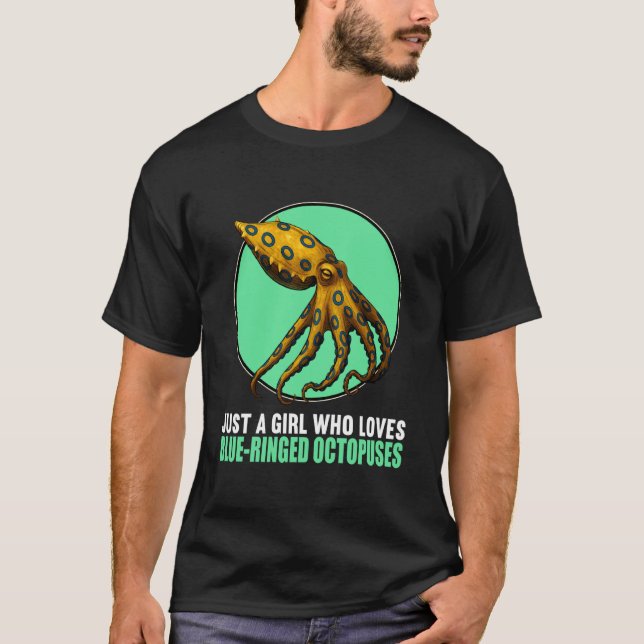 Blue-Ringed Octopuses Blue-Ringed Octopus T-Shirt (Front)