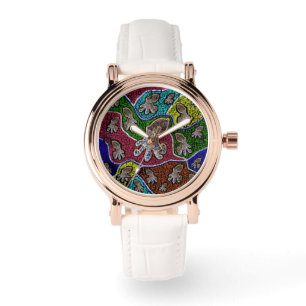 Blue Ringer Octopus Dot Art, Watch
