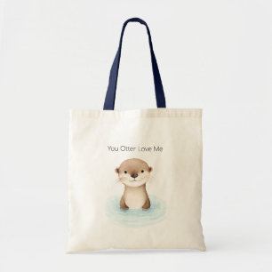 Blue River Cute Otter Tote Bag