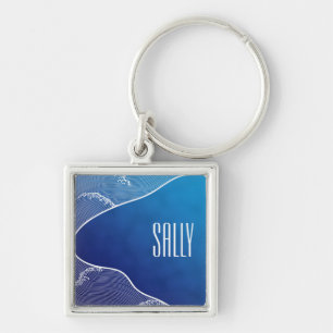 blue river keychain