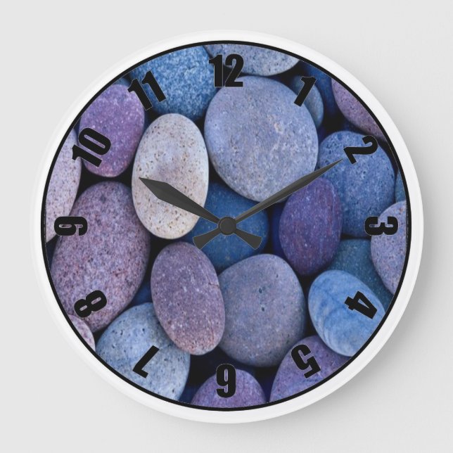 Blue River Rock Customized Photo Clock (Front)