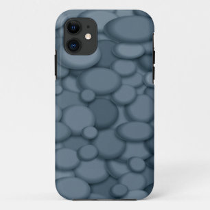 Blue River Rock Pebbles Art iPhone 11 Case