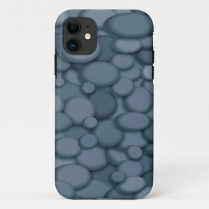 Blue River Rock Pebbles Art iPhone 11 Case