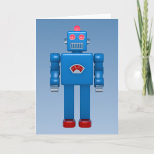 Blue Robot 02 Card
