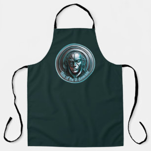 Blue Robot Mask - Rise of the AI dominioN Apron