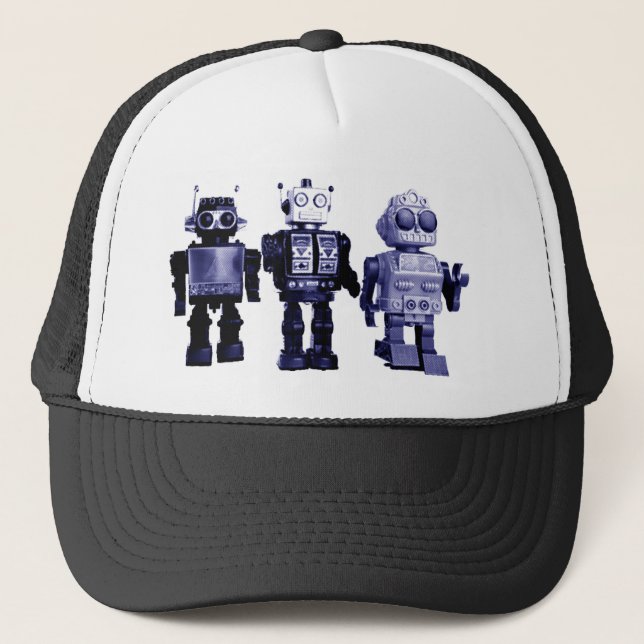 blue robots hat (Front)