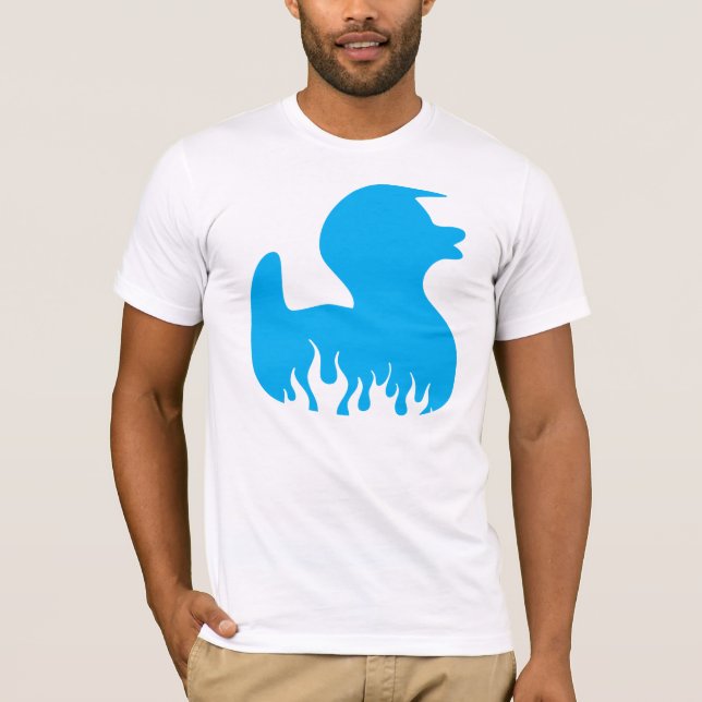 Blue Rockabilly Duck T-Shirt (Front)
