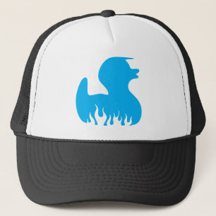 Blue Rockabilly Duck Trucker Hat