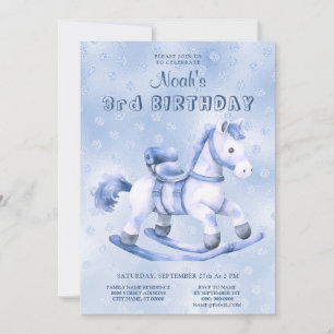 Blue Rocse Invitation Anniversaire