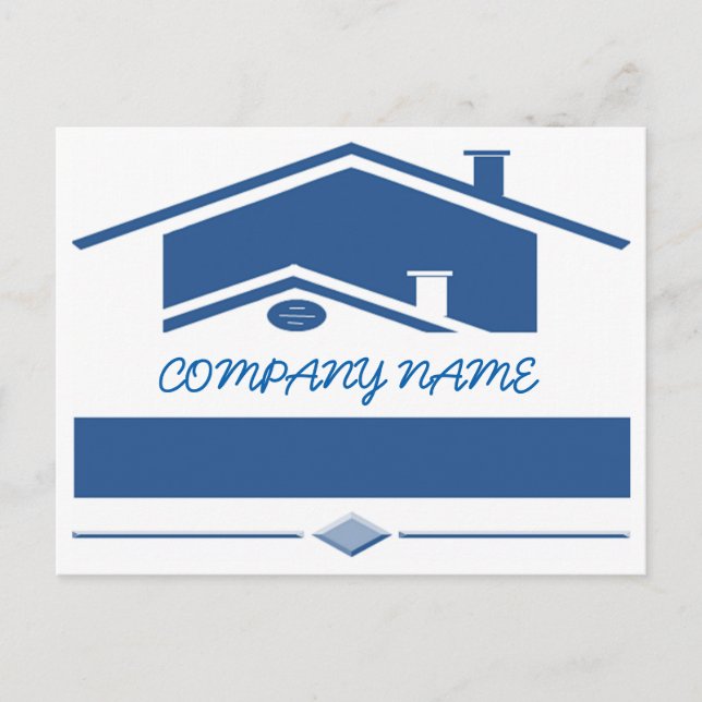 Blue Roof Postcard (Front)