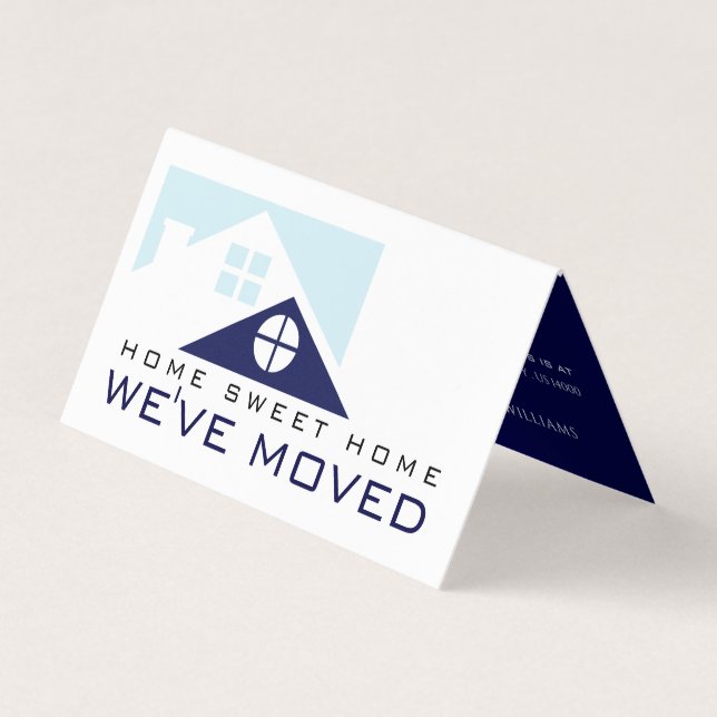 Blue Rooftop, Change of Address Card (Front)