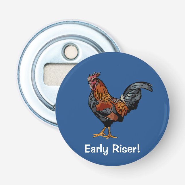 Blue Rooster Bottle Opener (Front)