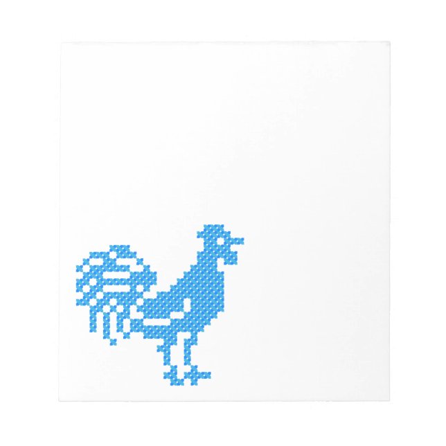 Blue Rooster Notepad (Front)