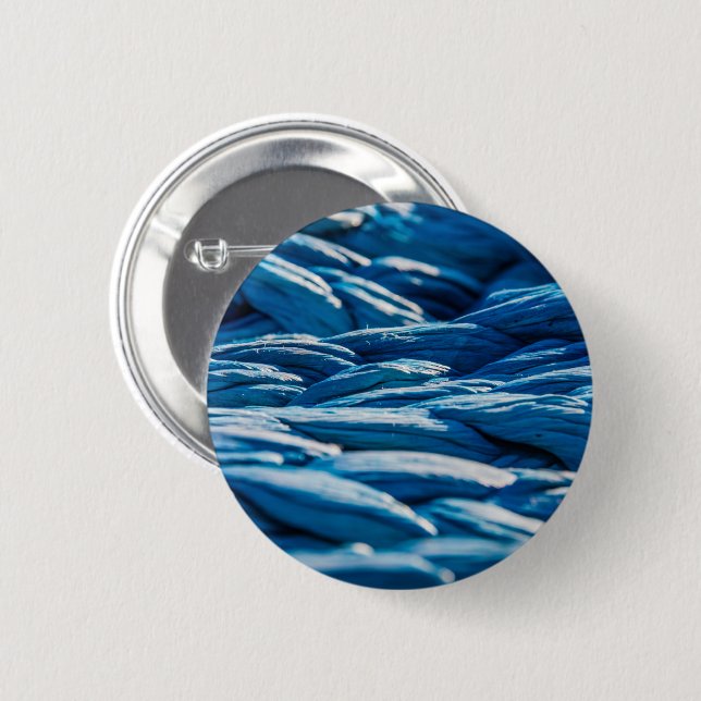 Blue Rope 2 Inch Round Button (Front & Back)