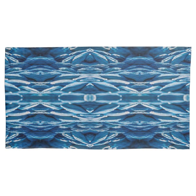 Blue ropes large pattern pillowcase (Front)