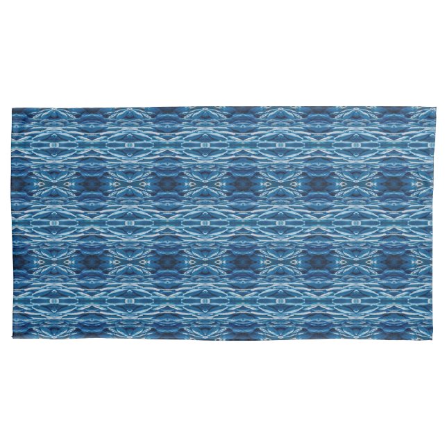 Blue ropes small pattern pillowcase (Front)