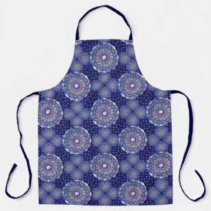 Blue Rosace Apron